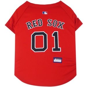 Boston Red Sox MLB Dog Baseball Jersey